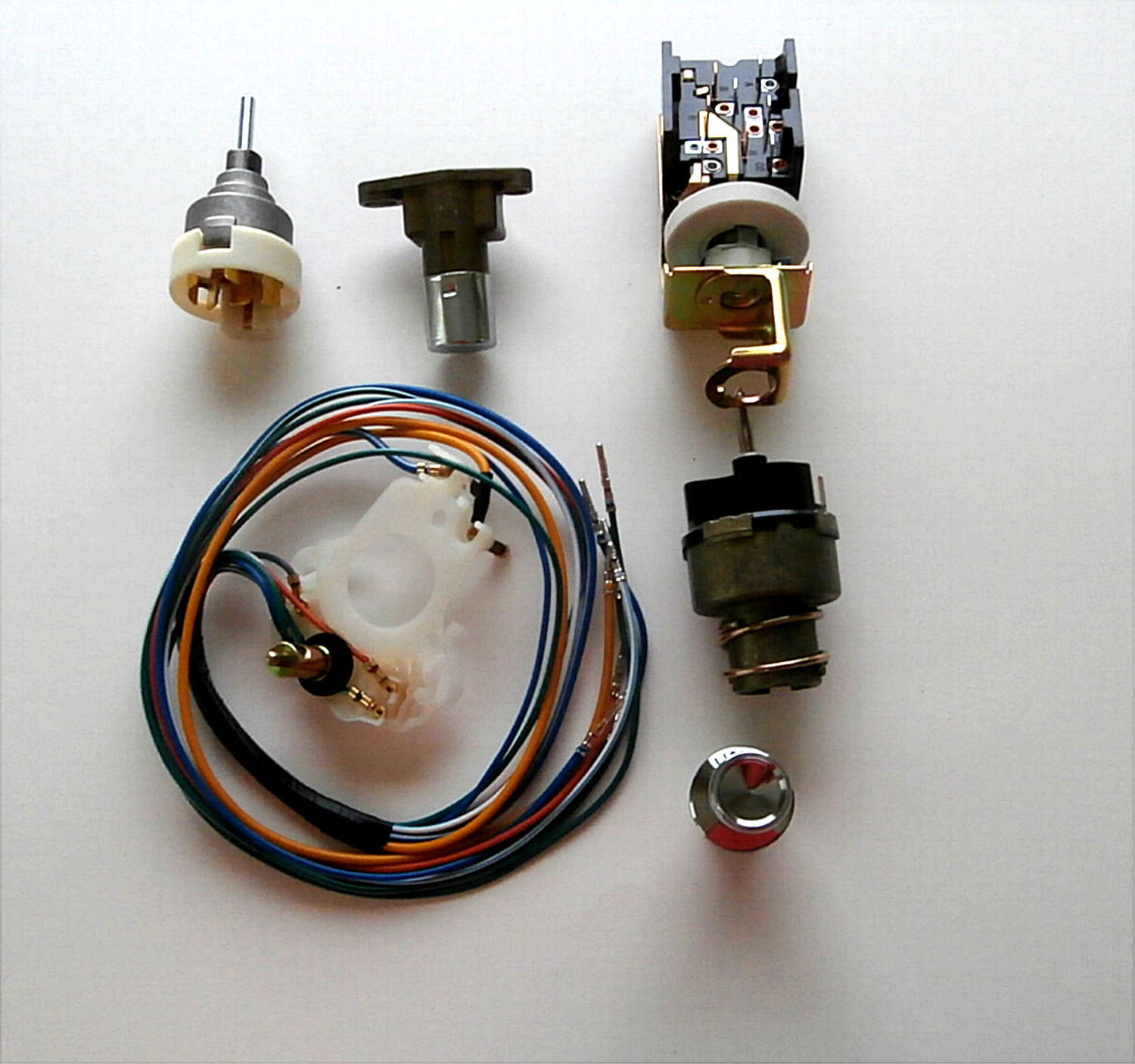 1965-66 Ford Mustang Ignition, 1 Speed Wiper Switch Headlight Cig & Turn Kit