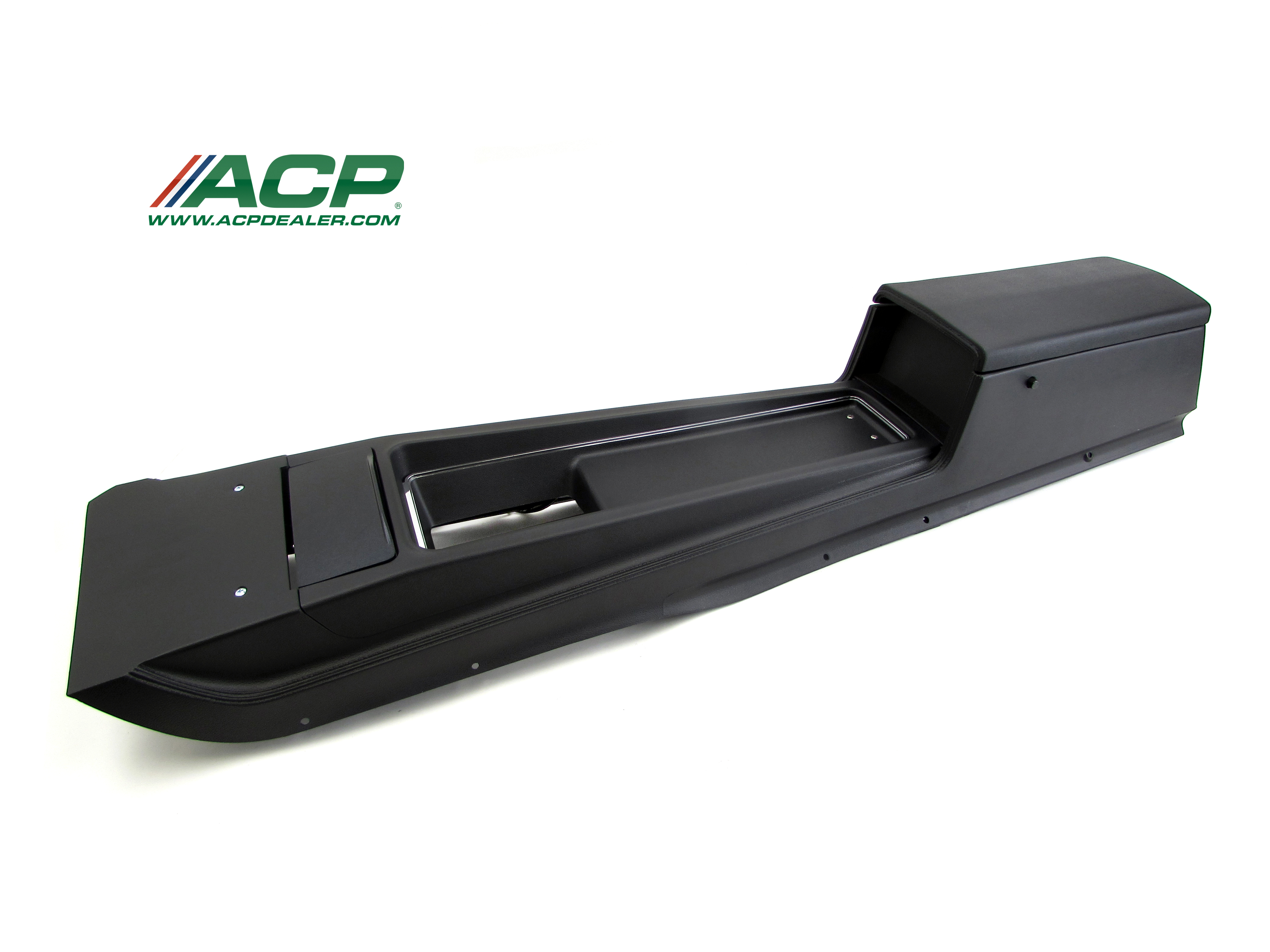 1970 Mustang Console Assembly New Reproduction W Standard Transmission Black in Color W Black Insert 1970 Mustang Console Assembly New Reproduction W Standard Transmission Black in Color W Black Insert