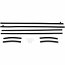 1969-70 Ford Mustang Window Felt Weatherstrip Kit , 6 Piece Convertible