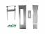 1967 Ford Mustang Console Overlay Set, Brushed Aluminium Finish (5pc Set) Automatic trans