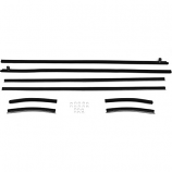 1969-70 Ford Mustang Window Felt Weatherstrip Kit , 6 Piece Convertible